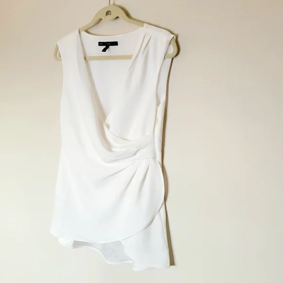 White House Black Market White Sleeveless Top - Picture 6 of 11